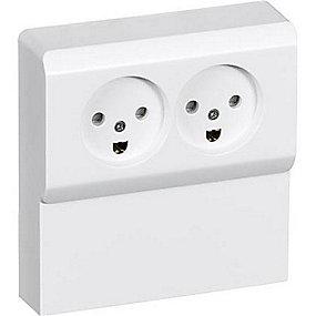 hvid jord med stikkontakt panel dobbelt 66 opus lk