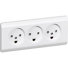 hvid nket planfors jord med stikkontakt tripel 66 opus lk