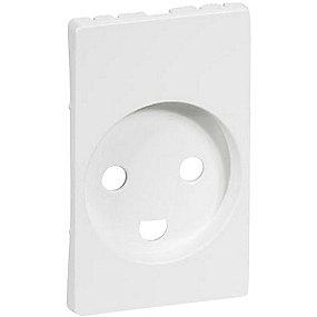 hvid jord med 2-pol modul 5 1 stikkontakt for kning afd fuga lk