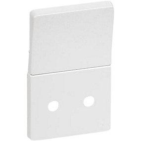 hvid 2-pol afbryder med stikkontakt for kning afd tangent fuga lk