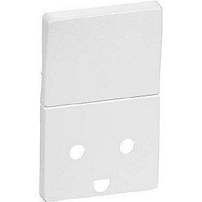 hvid jord med 2-pol afbryder med stikkontakt for kning afd tangent fuga lk