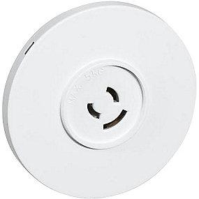 hvid jord leder 2 80mm lampestikkontakt fuga lk