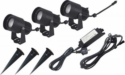 rkegr m trafo med 12v 3000k 6w armatur led stk 3 med led-kit iv spot malmbergs