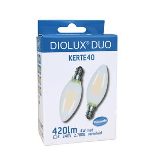 300 380lm e14 2700k mat 5w 3 kerte40 duo diolux