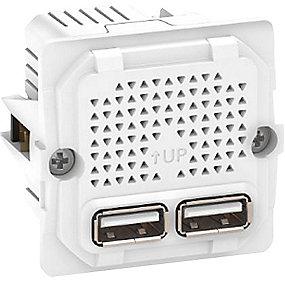 kning afd uden modul 1 udtag 2 med 1a 2 lader usb fuga lk