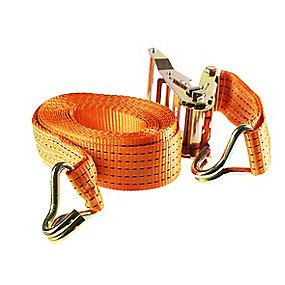 kg 1000 lastekapacitet - j-krog skralde med orange 6m x 38mm - kg 2000 lastestrop