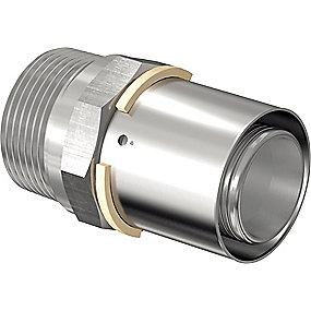 2 x mm 63 nippel med preskobling mlc uponor