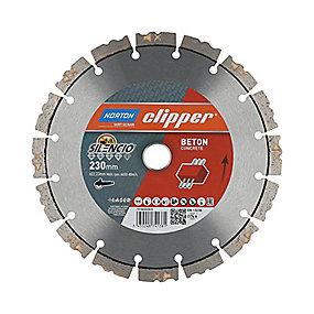 der omr lsomme jf st samt byggematerialer og beton armeret til 23mm 230x22 diamantklinge clipper norton