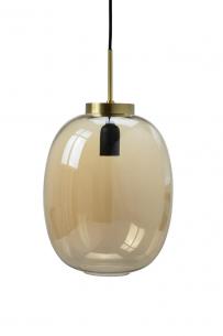 suspension brass w pendent amber dl39