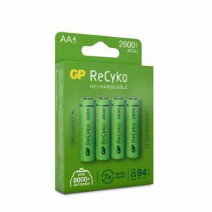 4-pak nimh 2600mah aa genopladelig gp