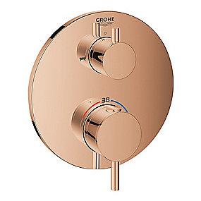 sunset warm brus kar til 158mm termostatarmatur new atrio grohe