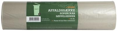 kvalitet standard - rulle pr poser 10 plast klar container liter 240 til passer affaldsskke container