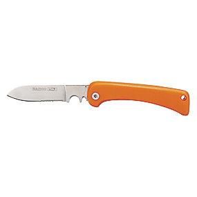 afisolering til klinge i hak ndtag plasth med forsynet elektrikerkniv foldbar bahco