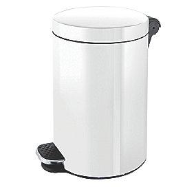 hvid plast i inderspand l st belagt organisk 3l pedalspand