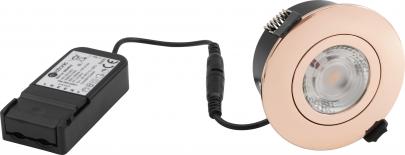 rs indend kobber 83mm hul 97mm lumen 410 2700k 5w g2 flexible profile low - nordtronic