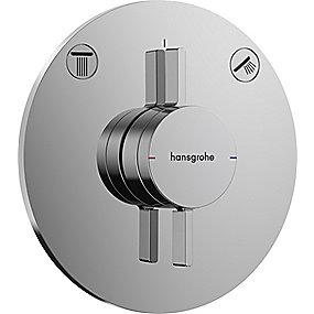 krom udtag 2 indbygning til armatur s duoturn hansgrohe