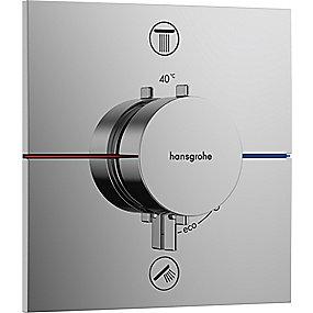 krom udtag 2 til afsprring med indbygning til termostat e comfort showerselect hansgrohe