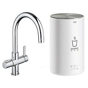 forkromet tud 224mm vand koldt kogende til 3ltr armatur ii red grohe