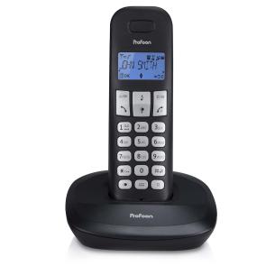 sort hndst 1 med telefon dect pdx-1100