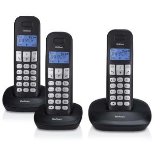 sort hndst 3 med telefon dect pdx-1130