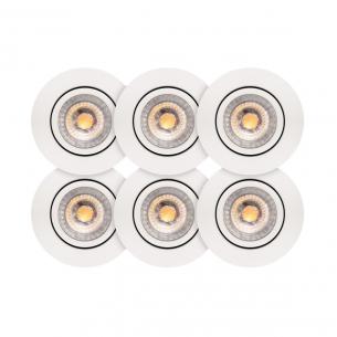 6-pack hvid mat udendrs inden ip44 ra90 490lm 3000k 9w 5 iso 0 2 profile low luna