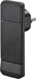 sort i stikprop flad schuko plug smart