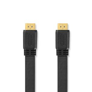 label sort pvc fladt m 00 2 gbps 2 10 30hz 4k stik hdmi stik hdmi ethernet med kabel hdmi speed high