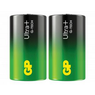 2-pak batteri lr20 d alkaline plus ultra gp