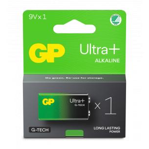 1-pak 6lf22 batteri 9v alkaline plus ultra gp