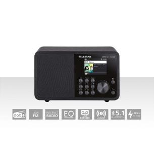 sort bluetooth internet fm dab mono-multifunktionsradio batteridrevet ewf mobil a 1 m dira