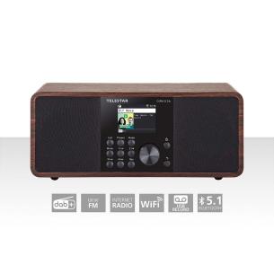 wood bluetooth internet fm dab stereoradio multifunktionel 24i s dira