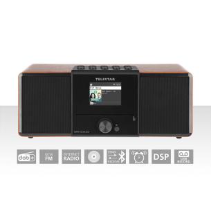 wood bluetooth internet fm dab cd-afspiller med stereoradio multifunktionel ewf cd s32i dira