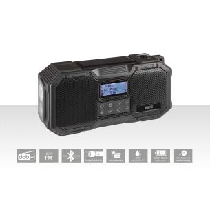 ndradio - sort hndsvingradio radio udendrs bluetooth fm dab robust 1 or dabman imperial