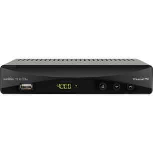 sort tv freenet mneders 3 inkl tv-dekrypteringssystem freenet integreret med dvb-t2-modtager plus ir t2