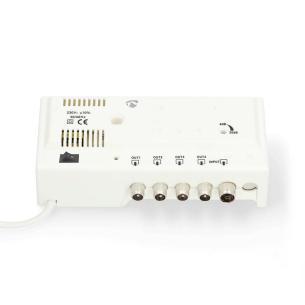 hvid kontrol f 4 output antal mhz 862 - 47 db 20 forstrkning forstrker catv