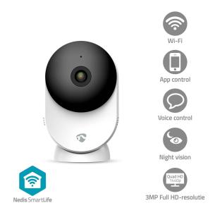 hvid nattesyn bevgelsessensor med onvif inkluderet ikke microsd mulighed storage cloud 1296p hd full 3mp wi-fi kamera indendrs smartlife