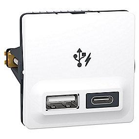 hvid modul 1 21w 3a hurtiglader c a usb fuga lk