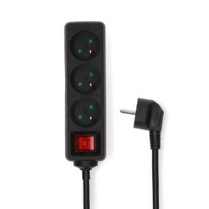 sort sluk nd t off-knap on indbygget 5mm 3g1 h05vv-f 45 vinkel kontakt hz 60 50 ac v 230 jordkontakt jordforbindelse slags a 16 w 3680 m 00 5 3-vejs 6 7 cee e type france socket udvidelse