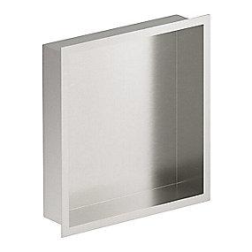 firkantet overflade pvd steel i brus til indbygningshylde zen damixa