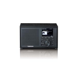 sort bluetooth med fm-radio dab mono lenco