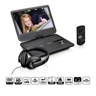 sort ngsbeslag -hovedtelefon-oph usb med dvd-afspiller 10 rbar b lenco