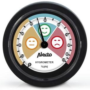sort hygrometer analogt alecto
