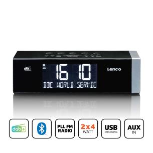 bluetooth med clockradio fm dab lenco