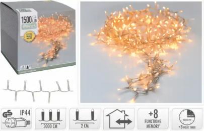 16t 8 ip44 transp varm led 1500 de lysk snake