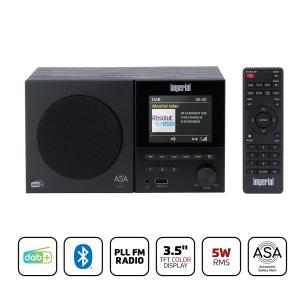 asa-funktion og usb bluetooth med monoradio fm dab imperial