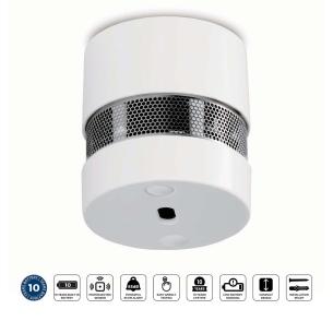 hvid sensortid og batteri- rs 10 med galarm mini-r alecto