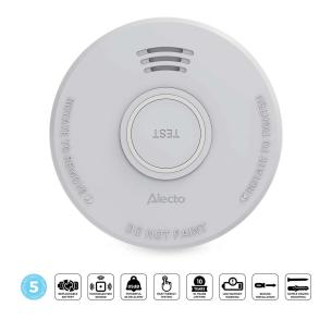 hvid batteri rs 5 med galarm r alecto