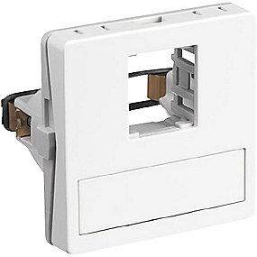 konnektor 1xrj45 f hvid modul 1 t1 dataudtag fuga lk