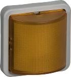 Se LK OPUS ® 74 LED Signallampe 230v gul mørkegrå hos Elvvs.dk