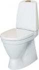 Billede af Gustavsberg WC Nautic 1500 m/åben skyllerand, m/CeramicPlus - 650x345 mm - med Softclose toiletsæde